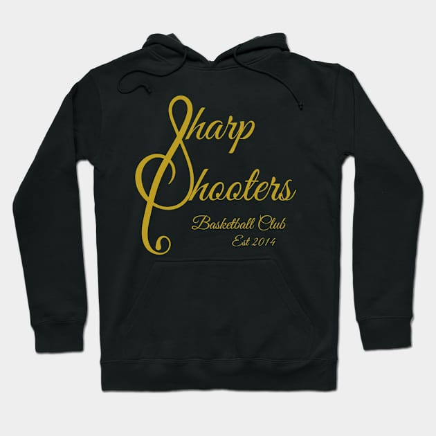 Sharp Shooters Gold Logo Hoodie by Single_Simulcast